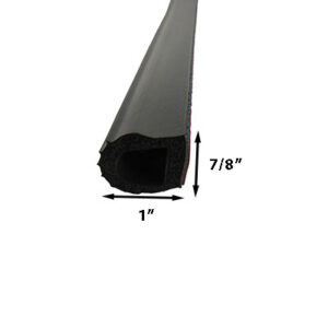 Seal - Ramp Door - Miter - w/HATS - 78" x 116 1/2" - EPDM - Black