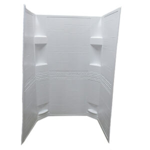 Shower - Surround - 30" x 40" x 67" - One Piece - Tile - White