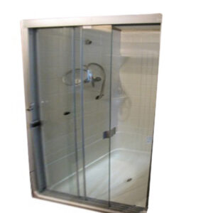 Shower - Door - 54" x 67 1/2" - Triple Sliding - Clear Glass - Platinum