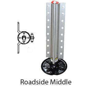 Jack - Landing Gear - Level Cylinder - Hydraulic - 2" - 15" Stroke - 8K - w/9" Foot Pad - Clear