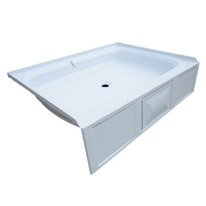 Shower - Pan - 30" x 40" - Rectangle - 8.5" Apron - w/Access Door - White - WSP3040CD8 - Min Qty/20